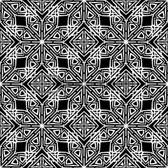 Dark Ornamental Seamless Line Pattern