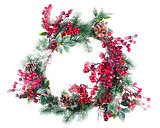 Christmas wreath decoration