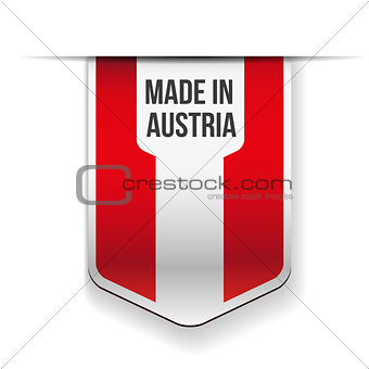 Made in Austria flag ribbon