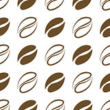 Seamless pattern coffee beans