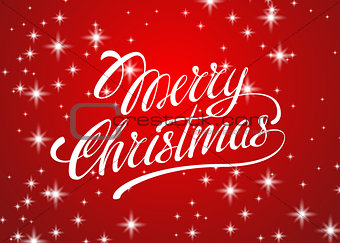 Beautiful text design of Merry Christmas on red color background. vector illustration for banners, labels, postcards, prints, posters, web