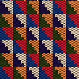 Seamless knitted motley geometric pattern