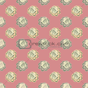 Abstract flower seamless pattern background.