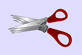 Triple Scissors for Fishing Baits