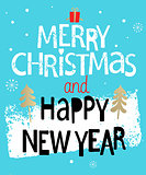 Christmas and New Year Card.