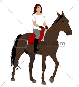 woman riding horse 2