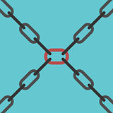 Intersecting chains, team concept