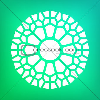 Vector Decorative Mandala Symbol Ornamental Logo Illustration