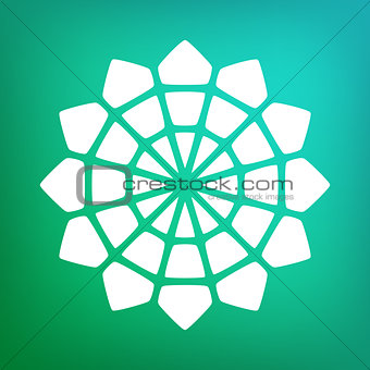 Vector Decorative Mandala Symbol Ornamental Logo Illustration