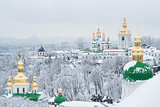 A view on Kiev Monastery of the Caves in winter 