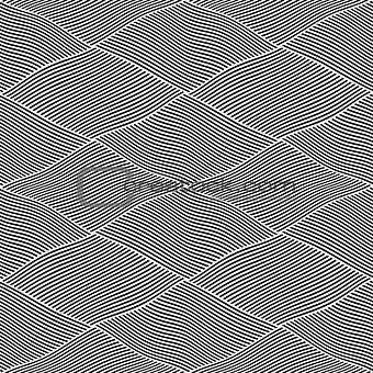 Seamless wavy lines pattern. 