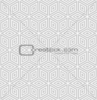Seamless geometric pattern. 3D illusion.