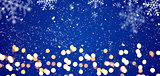 Blue festive Christmas background