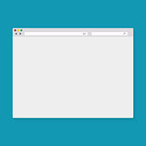 Vector illustration of the browser window