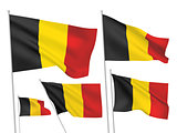 Belgium vector flags