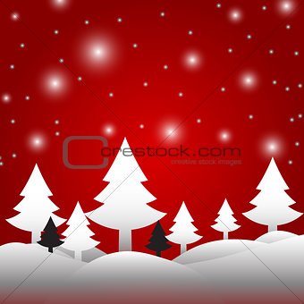 Christmas greeting card. Vector illustration.