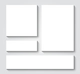 Vector blank card templates