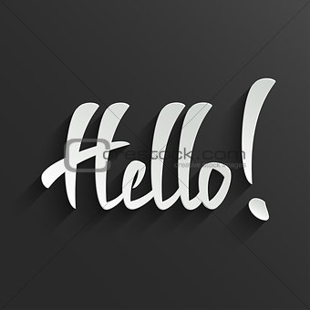 Hello lettering Greeting Card