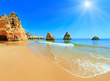 Algarve sunshiny beach Dos Tres Irmaos (Portugal)