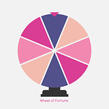 Wheel of Fortune, Lucky Icon. Vector Illustration