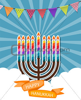 Abstract Background Happy Hanukkah, Jewish Holiday.