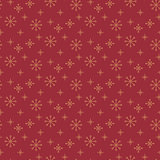 Vintage snowflake simple seamless pattern.
