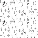 Christmas decoration seamless vector pattern.