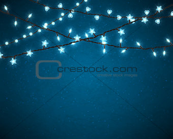 Glowing christmas lights