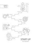Infographic start up concept