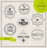 agriculture and organic farm logos
