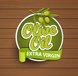 Olive oil extra virgin label.