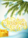 Christmas sale poster