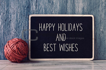 text happy holidays and best wishes