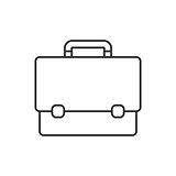 Briefcase thin line icon