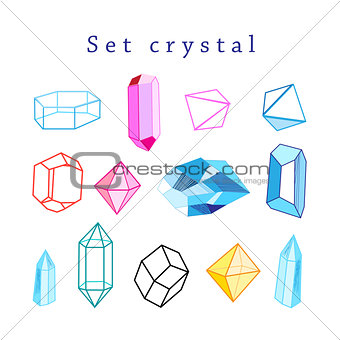Vector set of crystals