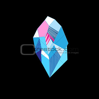 Drawing of a mysterious crystal