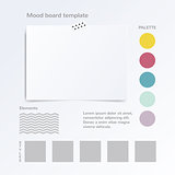 Mock up vector template isolated on white.