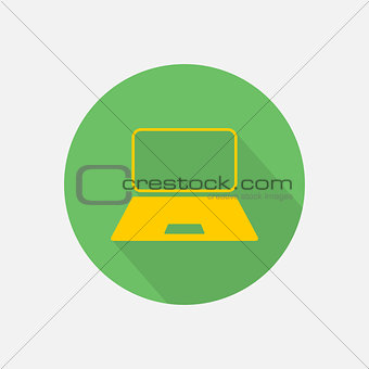 Computer laptop monitor icon