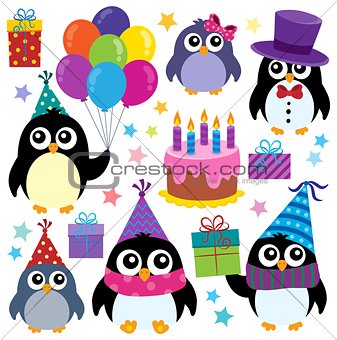 Party penguins theme set 1