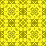 Yellow Ornamental Seamless Line Pattern