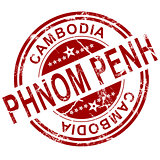 Red Phnom Penh stamp 