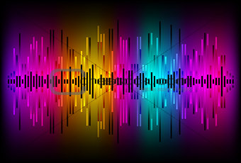 Digital Equalizer. Abstract music volume infinity computer technology . Eps 10 vector illustration