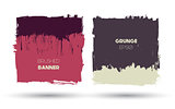 Abstract modern grunge banners
