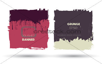 Abstract modern grunge banners