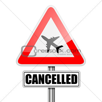 RoadSign Flight Cancelled