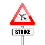 Sign Airplane Strike