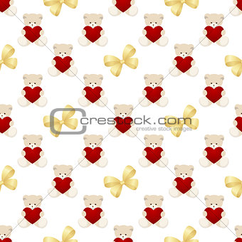Teddy Bear Valentines Day Card