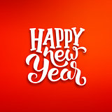 Happy New Year vector greeting card design