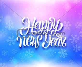 Happy New Year colorful magic background