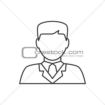 Lawyer avatar line icon